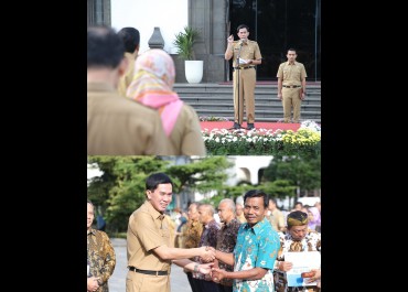 Penyerahan SK Pensiun dan Ucapan Terima Kasih Bagi ASN yang Purna Tugas