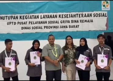 Penutupan Program Kegiatan Layanan Kesejahteraan Sosial UPTD Pusat Pelayanan Sosial Griya Bina Remaja (PPSGBR) Lembang
