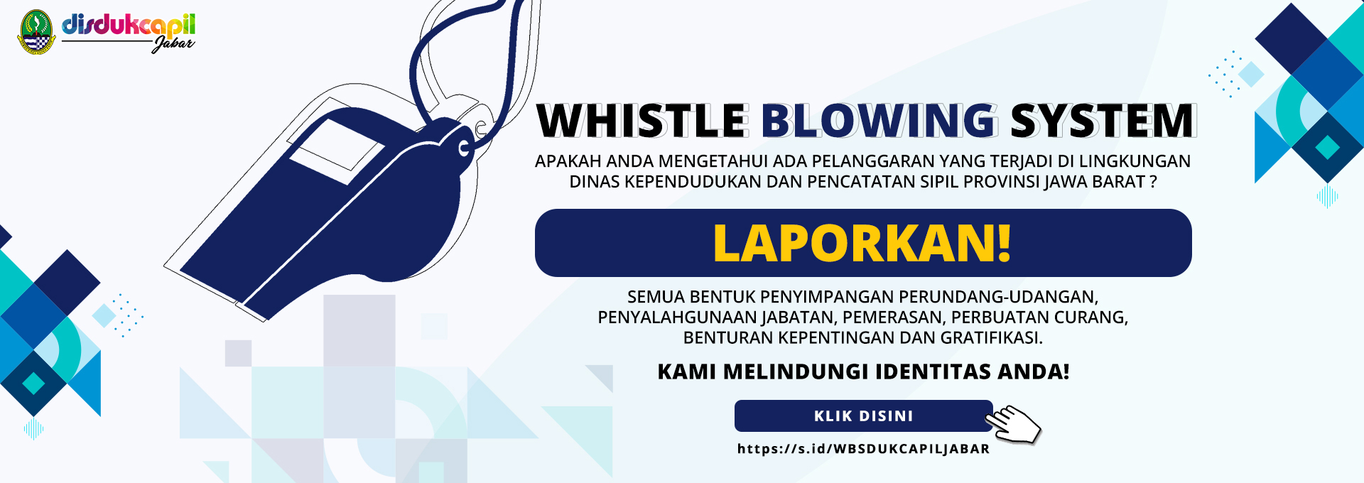 WHISTLE BLOWING SYSTEM DISDUKCAPIL JAWA BARAT